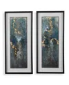 Uttermost Glimmering Agate Framed Prints, Set Of 2 In Multi