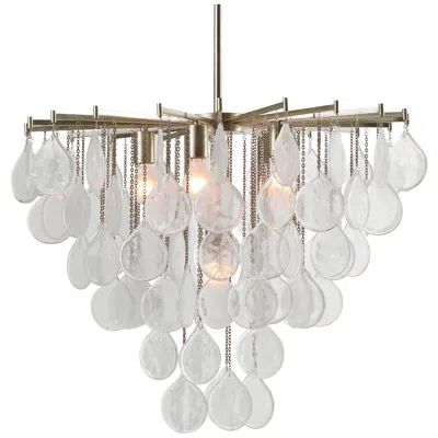Uttermost Goccia 28 3/4" Wide Silver 6-light Pendant Light
