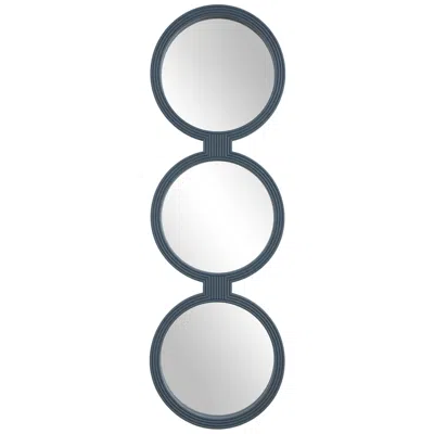Uttermost Going In Circles 18" X 56" Muted Blue Mirror