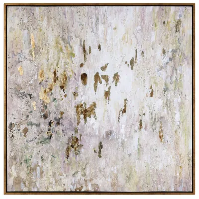 Uttermost Golden Raindrops 62" Wide Canvas Wall Art