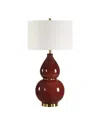 Uttermost Gourd 30.5" Ceramic Table Lamp In Red