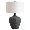 Uttermost Graphite Distressed Charcoal Ceramic Table Lamp