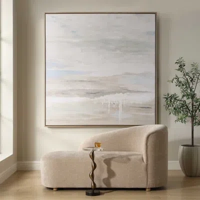 Uttermost Gravity Abstract Landscape Art In Blue;black;brown;white;gray