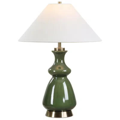 Uttermost Green Thumb 27 1/2" Moss Green Ceramic Table Lamp