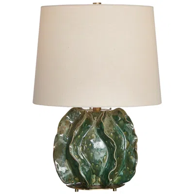 Uttermost Guinevere 21 3/8" High Deep Green Ceramic Table Lamp