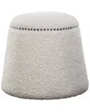 Uttermost Gumdrop White Ottoman