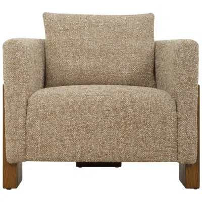 Uttermost Halligan Warm Amber Fabric Accent Chair In Brown