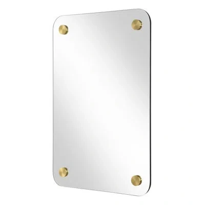 Uttermost Hamrick Frameless Mirror In Gold;brass