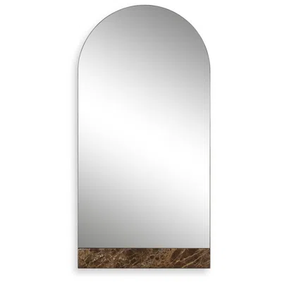 Uttermost Hanover 78 3/4" High Brown Marble Arch Mirror