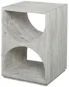 Uttermost Hans Side Table In Ivory