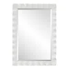Uttermost Haya Semi-gloss White 28 1/4" X 40" Rectangular Wall Mirror