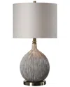 Uttermost Hedera Textured Table Lamp In Gray
