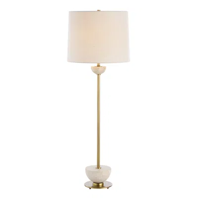 Uttermost Hemisphere 36 1/2" High Brass Finish Tall Modern Buffet Lamp