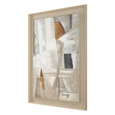 Uttermost Hide & Seek Abstract Art In Black;brown;white;gray;orange