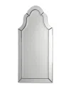 Uttermost Hovan Frameless Arched Mirror In Silver