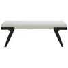 Uttermost Hover 53" Wide Black And White Modern Bench