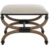 Uttermost Icaria 23 1/2"w Oatmeal Fabric Rectangular Bench