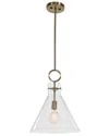Uttermost Imbuto 1-light Funnel Pendant In Gold
