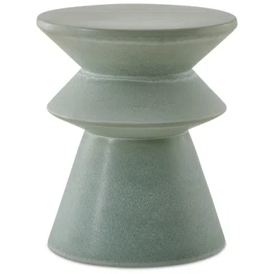 Uttermost Imogene 17 3/8" H X 14 1/4" W Outdoor Garden Stool In Green