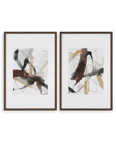 Uttermost Interjection Abstract Prints, Set Of 2 In Multi