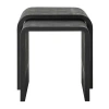 Uttermost Interpose Nesting Side Table Set/2 In Gray