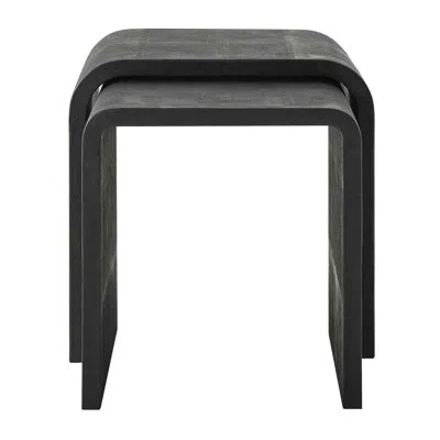 Uttermost Interpose Nesting Side Table Set/2 In Gray