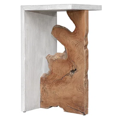 Uttermost Intersect13 3/4" Wide Wood Accent Table