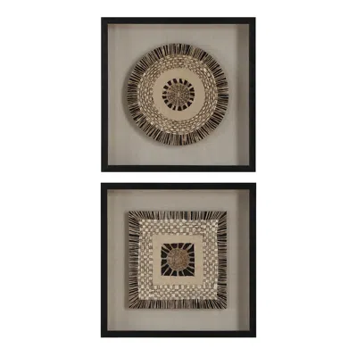 Uttermost Intertwine 24" Square 2-piece Shadow Box Wall Decor Set