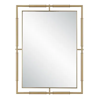 Uttermost It's All Connected Brass 30" X 40" Rectangular Wall Mirror In Gold