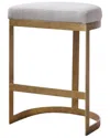 Uttermost Ivanna Modern Counter Stool In Gold