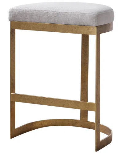 Uttermost Ivanna Modern Counter Stool In Gold