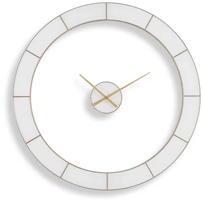 Uttermost Ivory Halo 35 3/8" Wall Clock In White