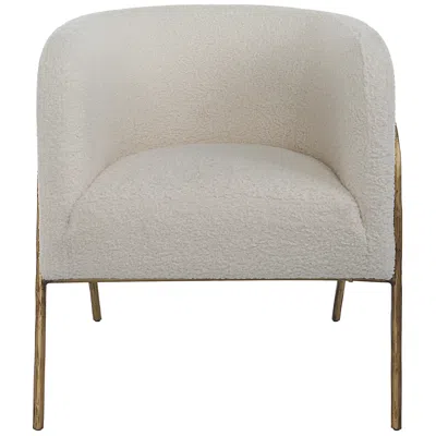 Uttermost Jacobsen Natural Shearling Accent Chair