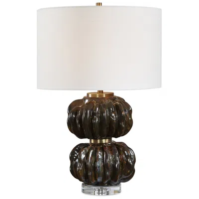 Uttermost Jaudon 24 1/2"  Stacked Ceramic Table Lamp