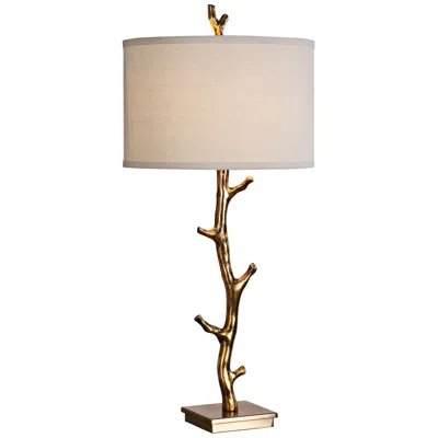 Uttermost Javor 33 1/2" Antiqued Gold Tree Branch Metal Table Lamp