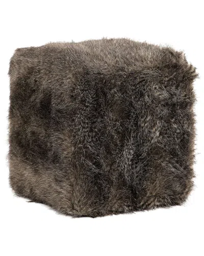 Uttermost Jayna Fur Ottoman