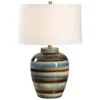 Uttermost Judarn 25 1/2" High Blue And Rust Ceramic Table Lamp