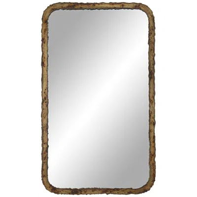 Uttermost Julian Oxidized Bronze 24" X 40" Rectangular Mirror In Gray