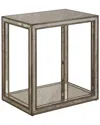 Uttermost Julie Mirrored End Table In Brown