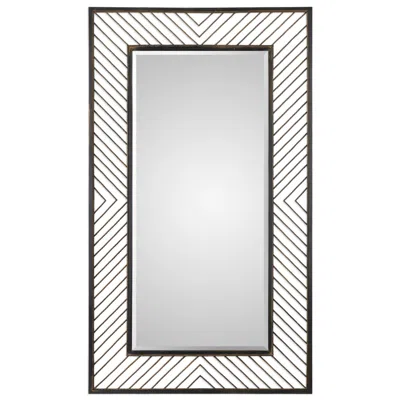 Uttermost Karel Distressed Bronze 46" X 76" Wall Mirror