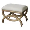 Uttermost Karline 23" Wide Natural Fabric Rectangular Bench