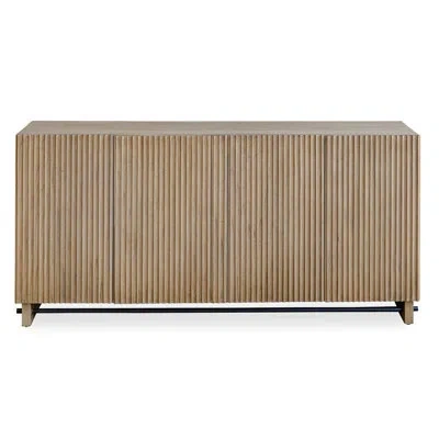 Uttermost Kellem Natural Wood 4 Door Cabinet In Brown