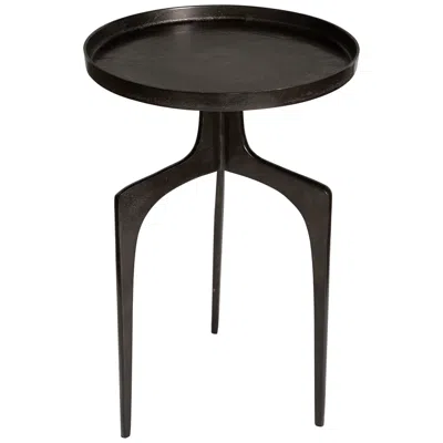 Uttermost Kenna 16" Wide Textured Bronze Metal Accent Table