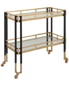 Uttermost Kentmore Modern Bar Cart In Black