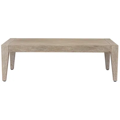Uttermost Kirkham 48" Wide Outdoor Coffee Table In Brown