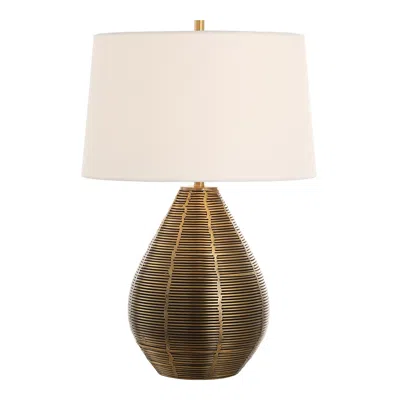 Uttermost Knowles Plated Brushed Brass Table Lamp