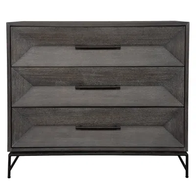 Uttermost Knox 36" Wide X 32" High Dark Walnut Accent Chest In Brown