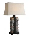 Uttermost Kodiak Stacked Stone Lamp In Neutral