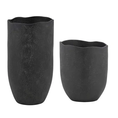 Uttermost Komorebi Indoor-outdoor Black Vases