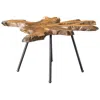Uttermost Kravitz 38"w Light Honey And Black Accent Table